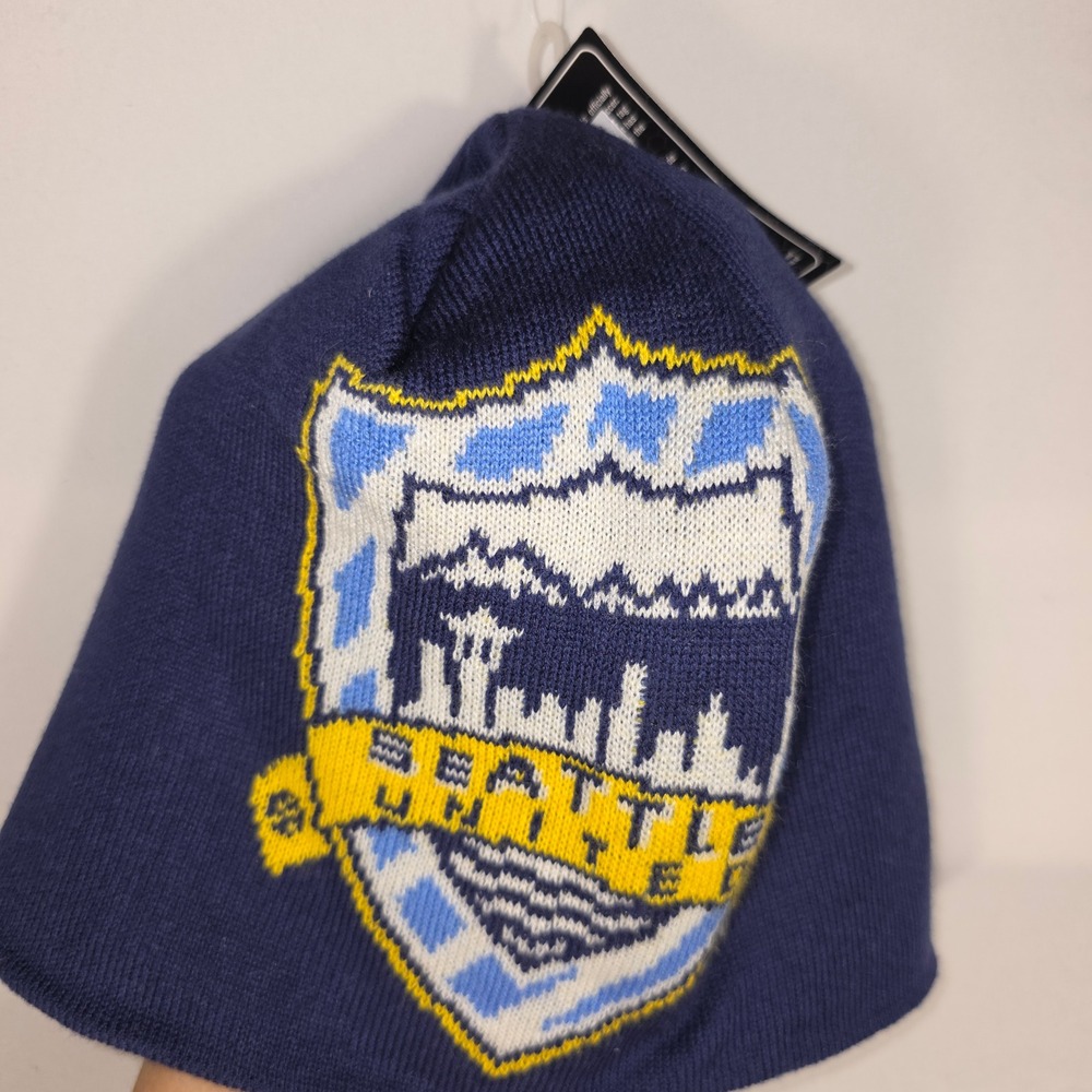 Adidas Beanie Unisex OS Navy New Seattle United MLS Knit Hat M130